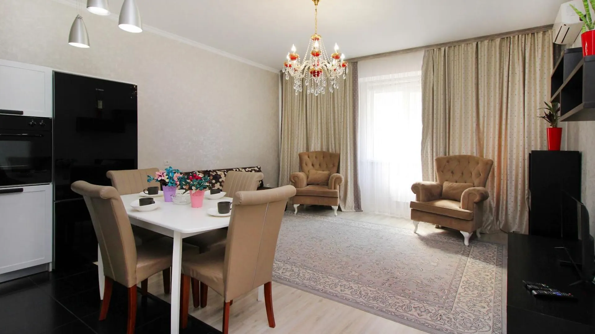 Apartment Двухкомнатные Апартаменты Жк Шахристан 91 Almaty